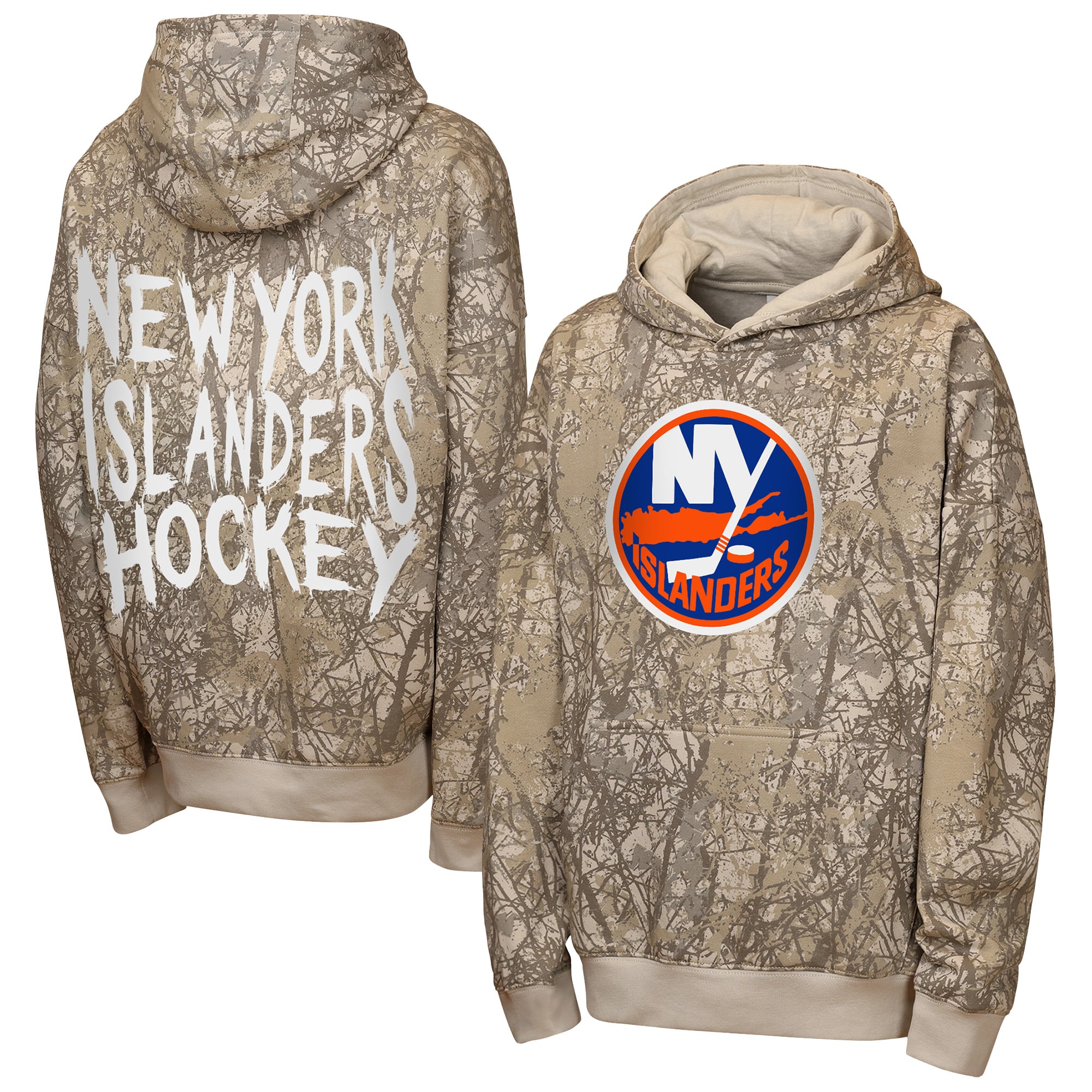 Sweat à capuche oversize Youth Outerstuff Natural New York Islanders Fast & Furious