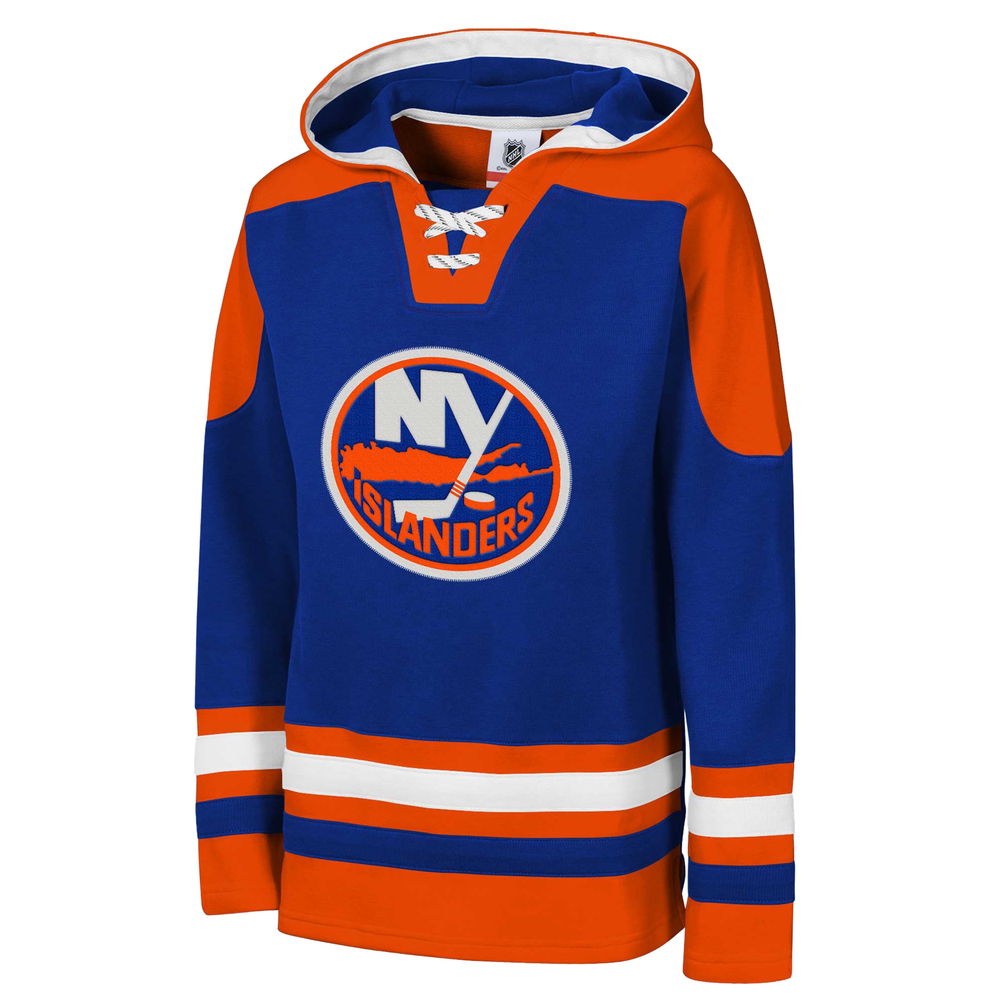 Sweat à capuche raglan col en V Youth Outerstuff Royal New York Islanders Ageless Must Have Home