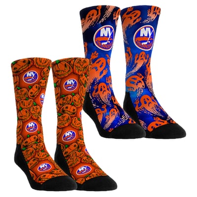  New York Islanders Rock Em Youth Halloween Crew Socks 2-Pack Set - Orange