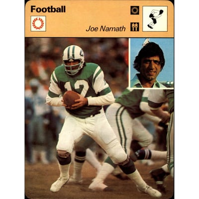 1977-79 Sportscaster Series 3 #320 Joe Namath