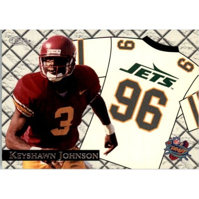1996 Classic NFL Rookies Home Jersey Image #HJ1 Keyshawn Johnson