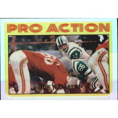 1996 Stadium Club Namath Finest Refractors #9 Joe Namath IA 1972