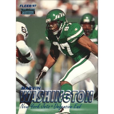 1997 Fleer Tiffany Blue #316 Marvin Washington