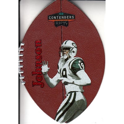 1998 Playoff Contenders Leather Red #64 Keyshawn Johnson