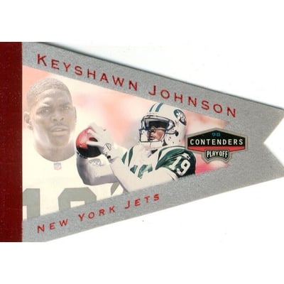 1998 Playoff Contenders Pennants Red Foil #64 Keyshawn Johnson