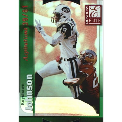 1999 Donruss Elite Aspirations #19 Keyshawn Johnson/81