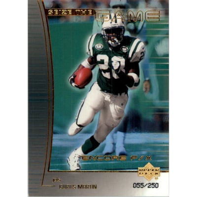 1999 Upper Deck Encore Seize the Game F/X Gold #SG6 Curtis Martin