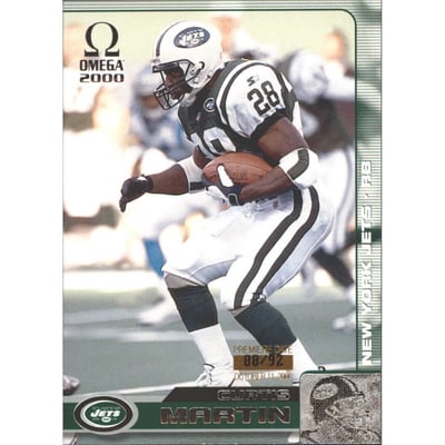 2000 Pacific Omega Premiere Date #94 Curtis Martin