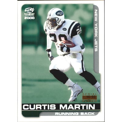 2000 Paramount HoloSilver #166 Curtis Martin