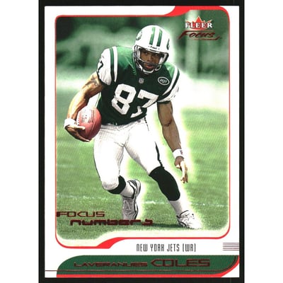 2001 Fleer Focus Numbers #148 Laveranues Coles/168
