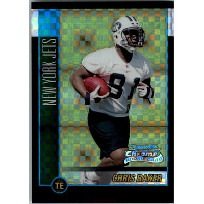 2002 Bowman Chrome Xfractors #195 Chris Baker