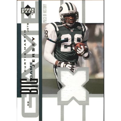 2002 UD Piece of History The Big Game Jerseys #BGJCM Curtis Martin SP