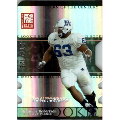 2003 Donruss Elite Turn of the Century Autographs #164 DeWayne Robertson No AU