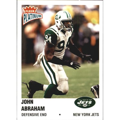 2003 Fleer Platinum Finish #177 John Abraham