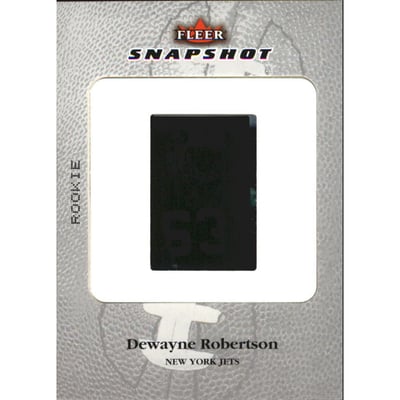 2003 Fleer Snapshot Rookie Slides #34 DeWayne Robertson