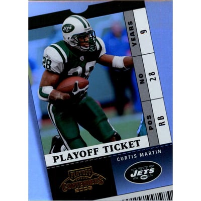 2003 Playoff Contenders Playoff Ticket #25 Curtis Martin