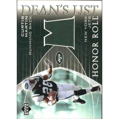 2003 Upper Deck Honor Roll Dean's List #DLCU Curtis Martin