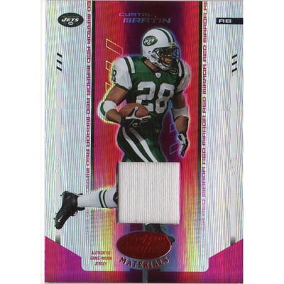 2004 Leaf Certified Materials Mirror Red Materials #83 Curtis Martin