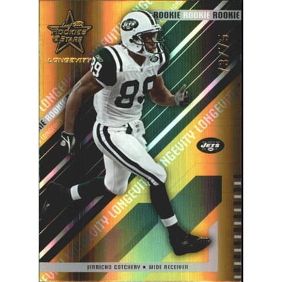 2004 Leaf Rookies and Stars Longevity Gold #225 Jerricho Cotchery