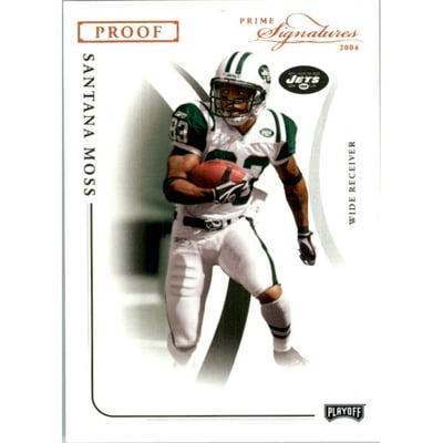 2004 Playoff Prime Signatures Bronze Proofs #70 Santana Moss