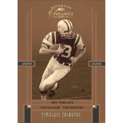 2005 Donruss Classics Timeless Tributes Bronze #133 Don Maynard