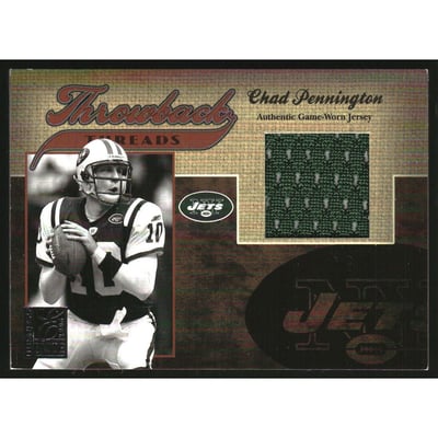 2005 Donruss Elite Throwback Threads #TT6 Chad Pennington