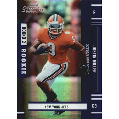 2005 Playoff Prestige Xtra Points Purple #240 Justin Miller