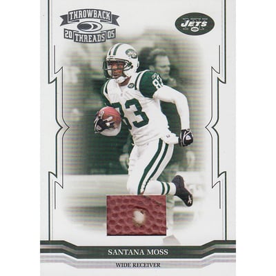 2005 Throwback Threads Footballs #104 Santana Moss