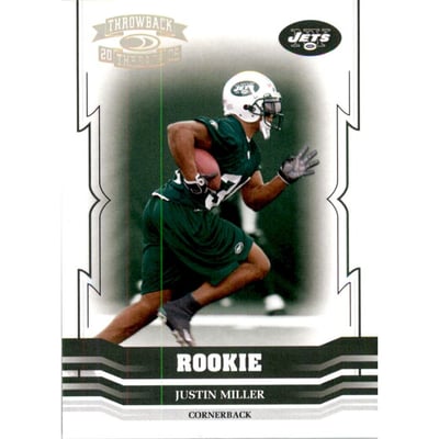 2005 Throwback Threads Gold Holofoil #165 Justin Miller