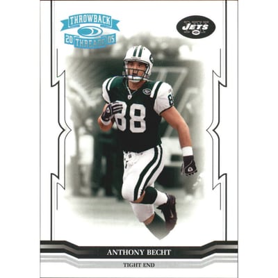 2005 Throwback Threads Platinum Holofoil #99 Anthony Becht