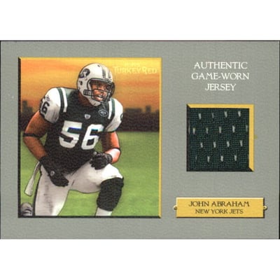 2005 Topps Turkey Red Relics Gray #TRRJA John Abraham