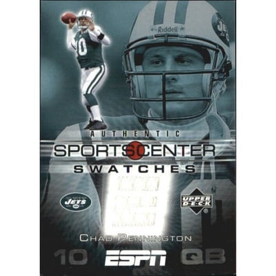 2005 Upper Deck ESPN Sports Center Swatches #CP Chad Pennington