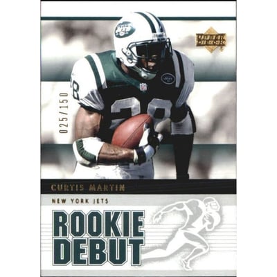 2005 Upper Deck Rookie Debut Gold 150 #68 Curtis Martin