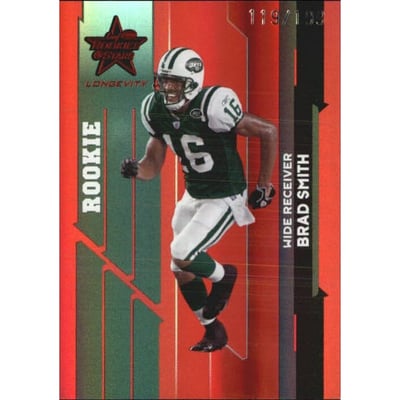 2006 Leaf Rookies and Stars Longevity Target Ruby Parallel #224 Brad Smith