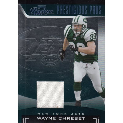 2006 Playoff Prestige Prestigious Pros Jerseys Green #49 Wayne Chrebet