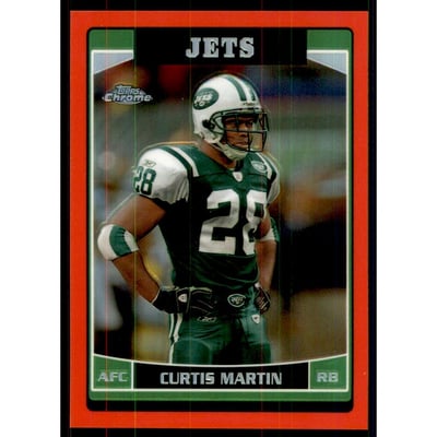 2006 Topps Chrome Red Refractors #128 Curtis Martin