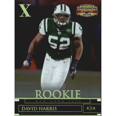 2007 Donruss Gridiron Gear Gold Holofoil X's #127 David Harris