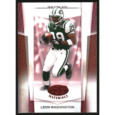 2007 Leaf Certified Materials Mirror Red #94 Leon Washington