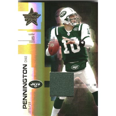 2007 Leaf Rookies and Stars Materials Gold #61 Chad Pennington/50