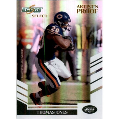 2007 Select Artist's Proof #167 Thomas Jones