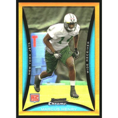 2008 Bowman Chrome Gold Refractors #BC101 Marcus Henry