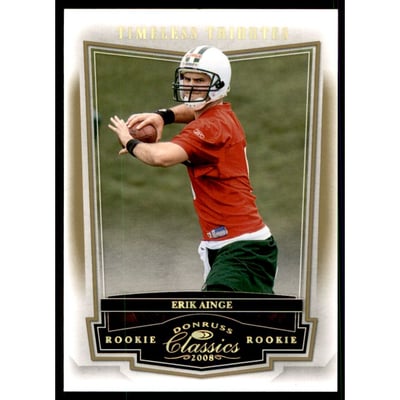 2008 Donruss Classics Timeless Tributes Gold #170 Erik Ainge