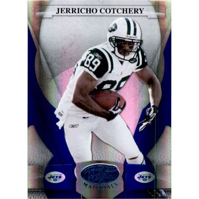 2008 Leaf Certified Materials Mirror Blue #99 Jerricho Cotchery
