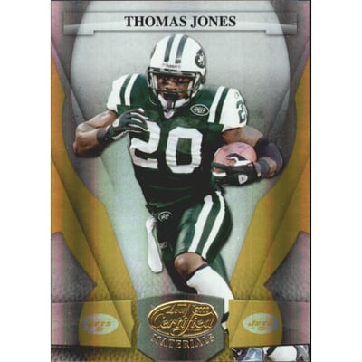 2008 Leaf Certified Materials Mirror Gold #101 Thomas Jones