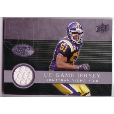 2008 Upper Deck Game Jerseys #UDGJJV Jonathan Vilma