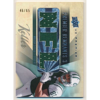 2008 Upper Deck Premier Remnants Triple NFL #PR3DK Dustin Keller