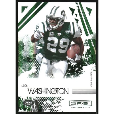 2009 Donruss Rookies and Stars Longevity Emerald #69 Leon Washington