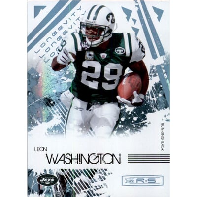 2009 Donruss Rookies and Stars Longevity Parallel Platinum #69 Leon Washington