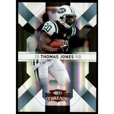 2009 Donruss Threads Platinum Holofoil #68 Thomas Jones