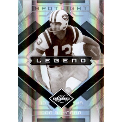 2009 Limited Silver Spotlight #114 Don Maynard
